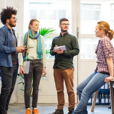 Creative professional having a meeting
